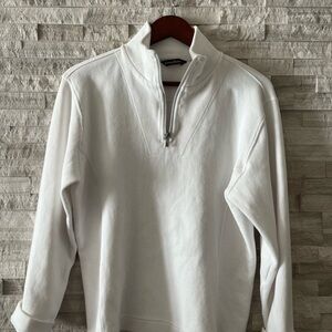 Tommy Bahama White Quarter-Zip Sweatshirt